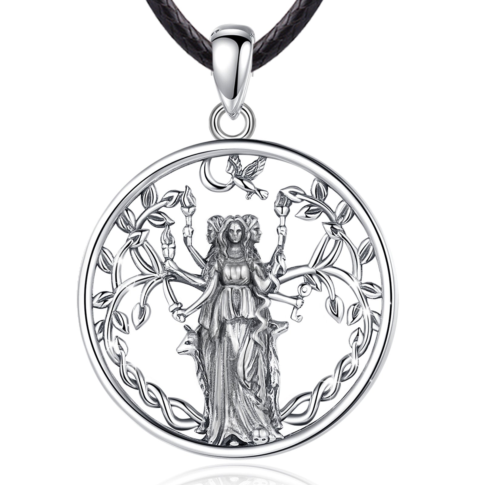 collier amulette triple déesse | Sorcière Moderne