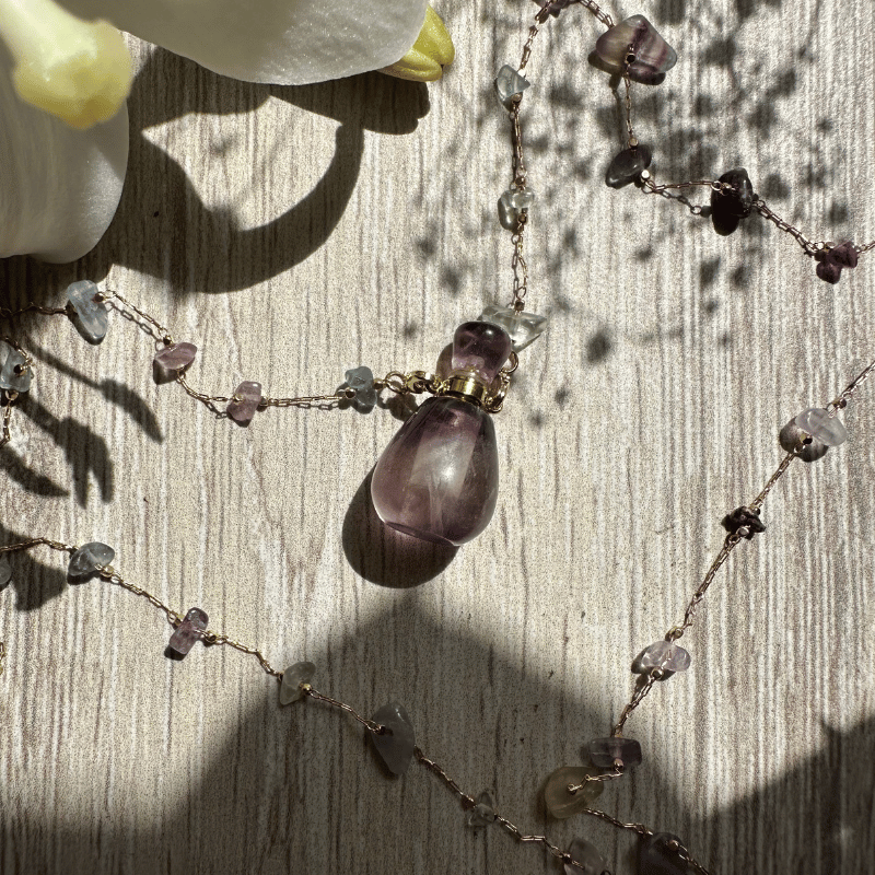 Charme améthyste fluorite | Sorcière Moderne