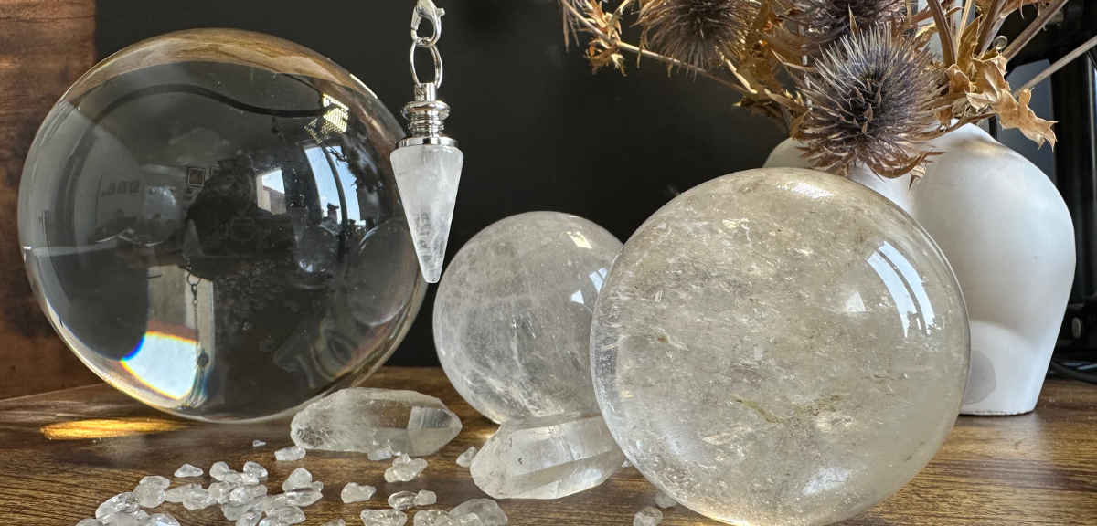 pendule en cristal de roche| Sorcière Moderne