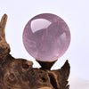 boule de cristal de voyance en quartz rose