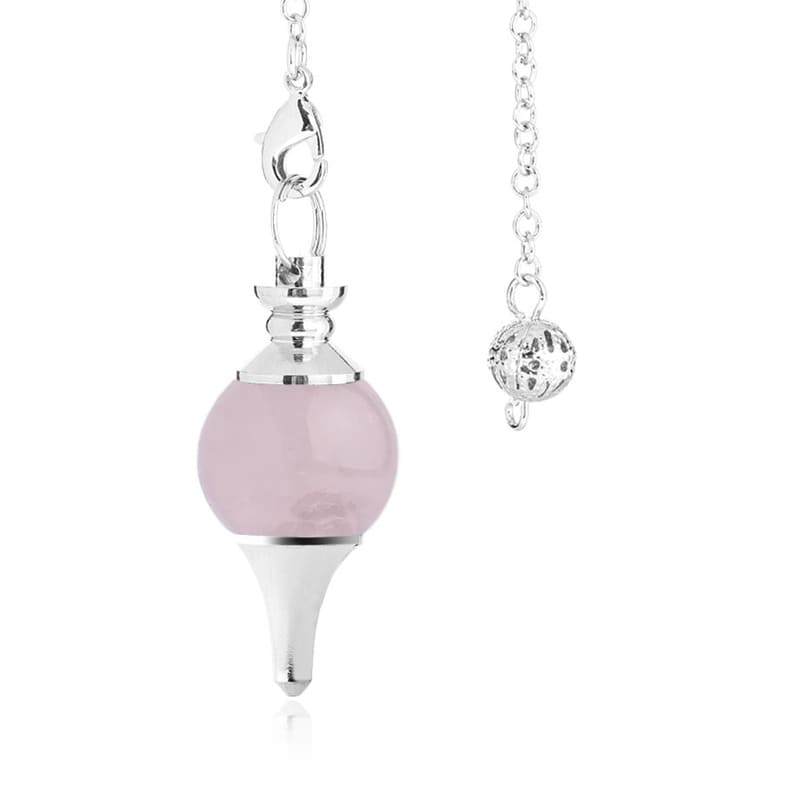 Pendule divinatoire Séphoroton en Quartz Rose 